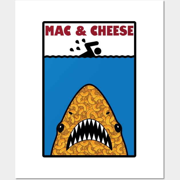 funny mac and cheese parody design Wall Art by Mr. Bdj